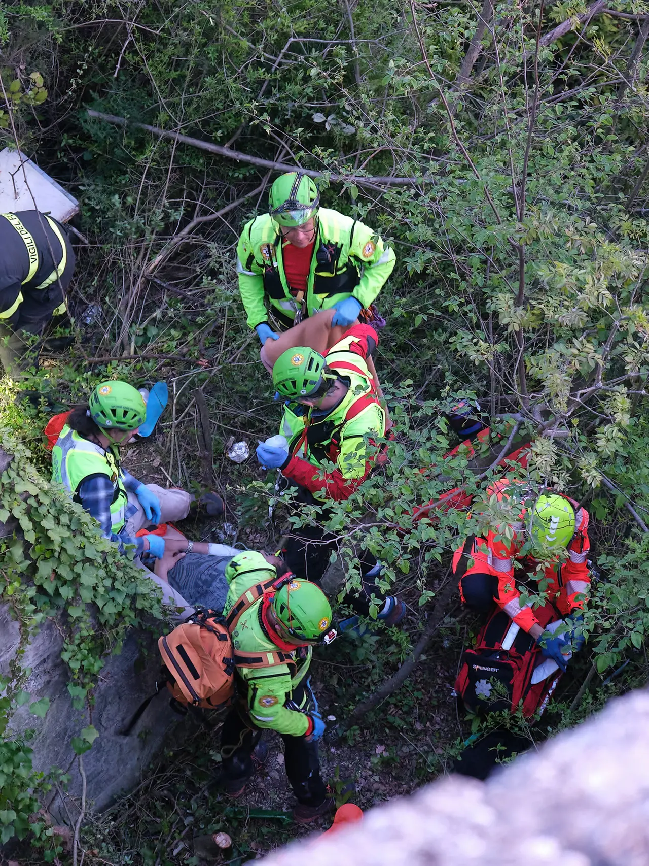 Un intervento del Soccorso alpino