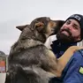 Il cane antidroga Kuma con il suo conduttore Enrico D'Agostino