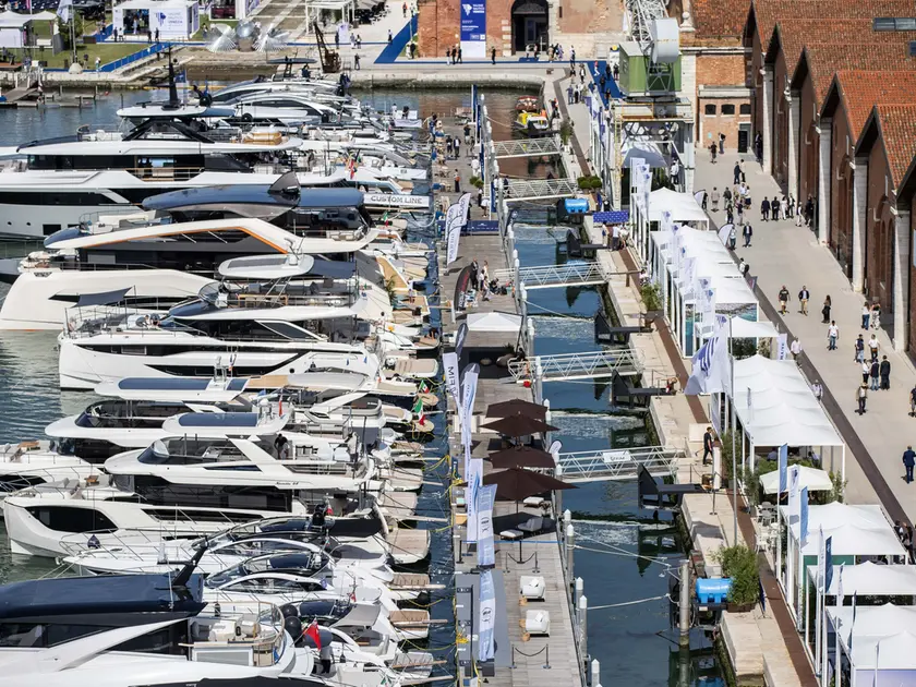 Imbarcazioni al Salone nautico di Venezia