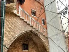 I lavori all’interno di Palazzo Bernardo