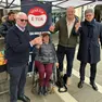 Ugo Bergamo con Sandra Truccolo, Daniele Scarpa e Andrea Martella durante la campagna elettorale