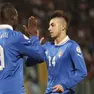 Stephan El Shaarawy esulta dopo un gol in azzurro