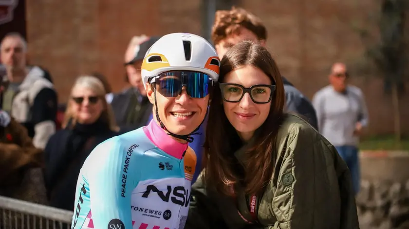 Alessandro Pinarello con la fidanzata Anna