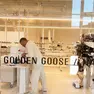 L'interno dello stabilimento di Golden Goose