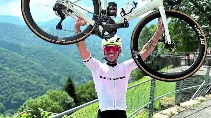 Marco Melandri con la sua bici