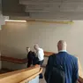 A sinistra Saldini con gli avvocati Maurizio e Massimiliano Paniz giovedì a palazzo di giustizia