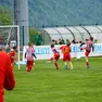Alcuni baby calciatori durante una partita