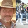 La vittima, Marius Adrian Dorobantu, 59 anni, e gli uomini della polizia scientifica a Porcia