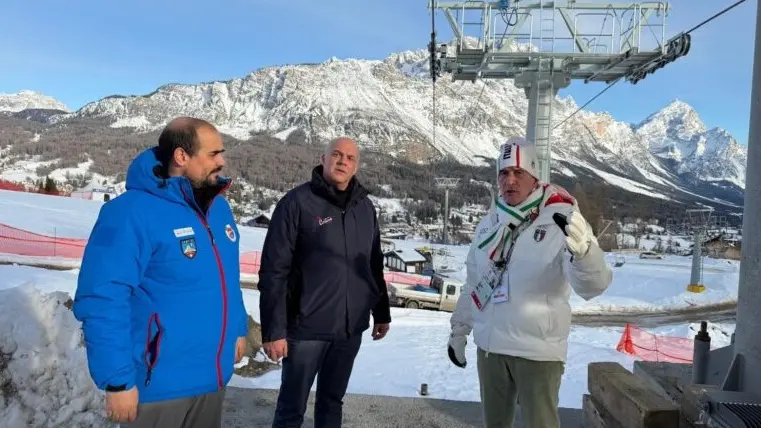Il sopralluogo durante le Olimpiadi