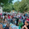 La cena solidale di via Piave a Mestre (Foto Lorenzo Pòrcile)