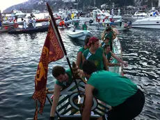 L'equipaggio del galeone veneziano all'arrivo del palio delle Repubbliche marinare ad Amalfi