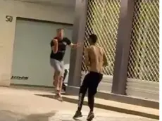Le immagini del litigio di sabato in calle del Sale a colpi di coltello