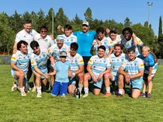 La foto di gruppo del San Donà dopo la festa a Perugia