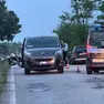 Forze dell'ordine al lavoro sul luogo dello schianto (Foto Pòrcile)