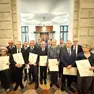 Alcuni momenti della cerimonia di lunedì in Prefettura