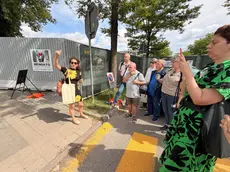 La manifestazione contro il maxi cantiere della nuova Questura