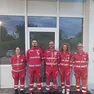 Il nuovo direttivo della Croce rossa, al centro Marco Moretto