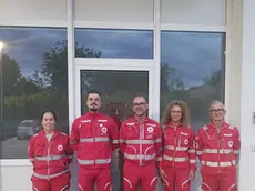 Il nuovo direttivo della Croce rossa, al centro Marco Moretto