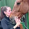 Donatella Mecchia con il suo cavallo Velvet