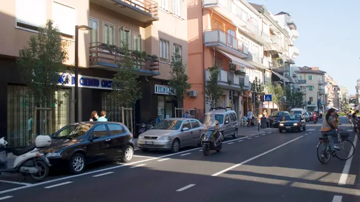 Uno scorcio di viale Venezia a Sottomarina