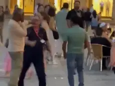 La lite in piazza San Marco,durante la quale sarebbe stato usato lo spray