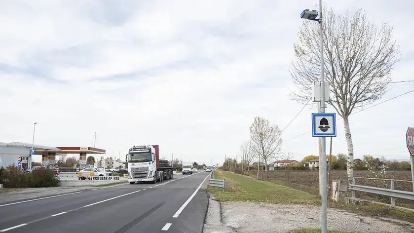 L'autovelox a Meolo