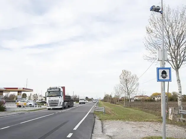 L'autovelox a Meolo