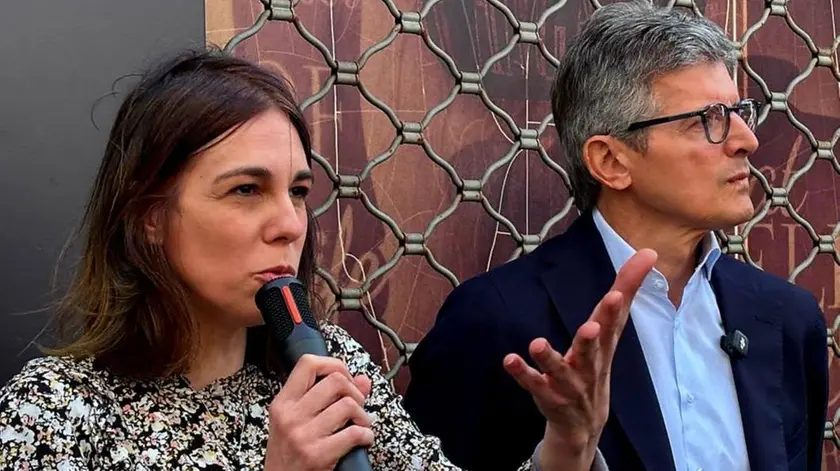 Monica Sambo con Andrea Martella