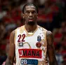 Jordan Parks, uno dei protagonisti della gara 1 tra Reyer e Olimpia Milano (foto Editoriale Report)