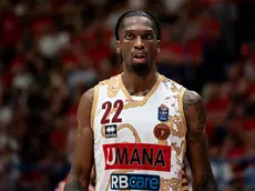 Jordan Parks, uno dei protagonisti della gara 1 tra Reyer e Olimpia Milano (foto Editoriale Report)