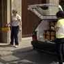 Una consegna di pasti a domicilio