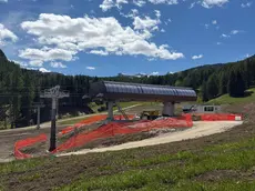 La stazione di monte della cabinovia