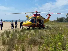 Un elisoccorso come quello intervenuto a Caorle