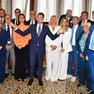 La squadra di giunta di Simone Venturini (foto Interpress)
