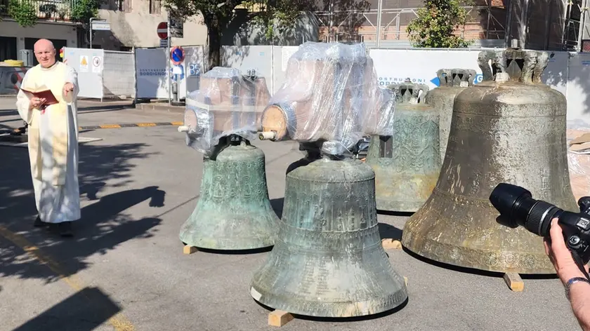 Le campane ristrutturate del duomo di San Donà