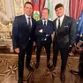 Flavio Cobolli con papà Stefano e nonno Giulio al Quirinale