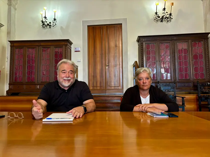 I consiglieri Giovanni Giusto e Monica Poli