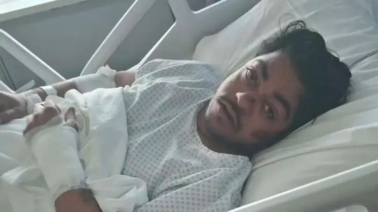 Kashem Rakib in ospedale
