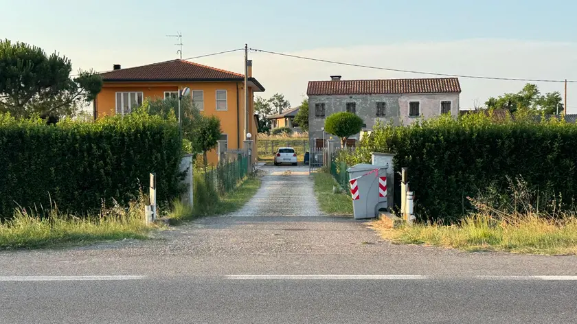 Il luogo in cui è avvenuto l'incidente a Valli di Chioggia