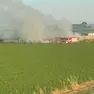 L'intervento dei pompieri nell'azienda agricola