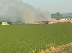 L'intervento dei pompieri nell'azienda agricola