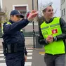 Gabriele Sorgon durante l’esperienza di “On the road” con la polizia locale di Ceggia
