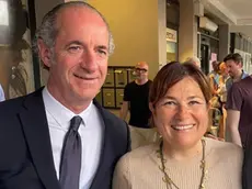 Francesca Scatto insieme a Luca Zaia
