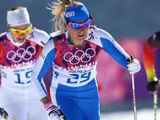 Marina Piller negli anni in cui era un’atleta della nazionale di sci