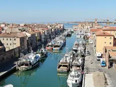 La flotta di pescherecci a Chioggia