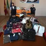 Il materiale sequestrato dopo la perquisizione