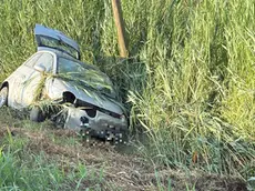 L'auto fuori strada