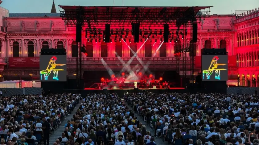 Piazza San Marco allestita per un concerto