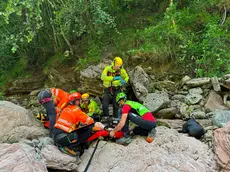 Uno degli interventi dell Suem 118 e del Soccorso alpino