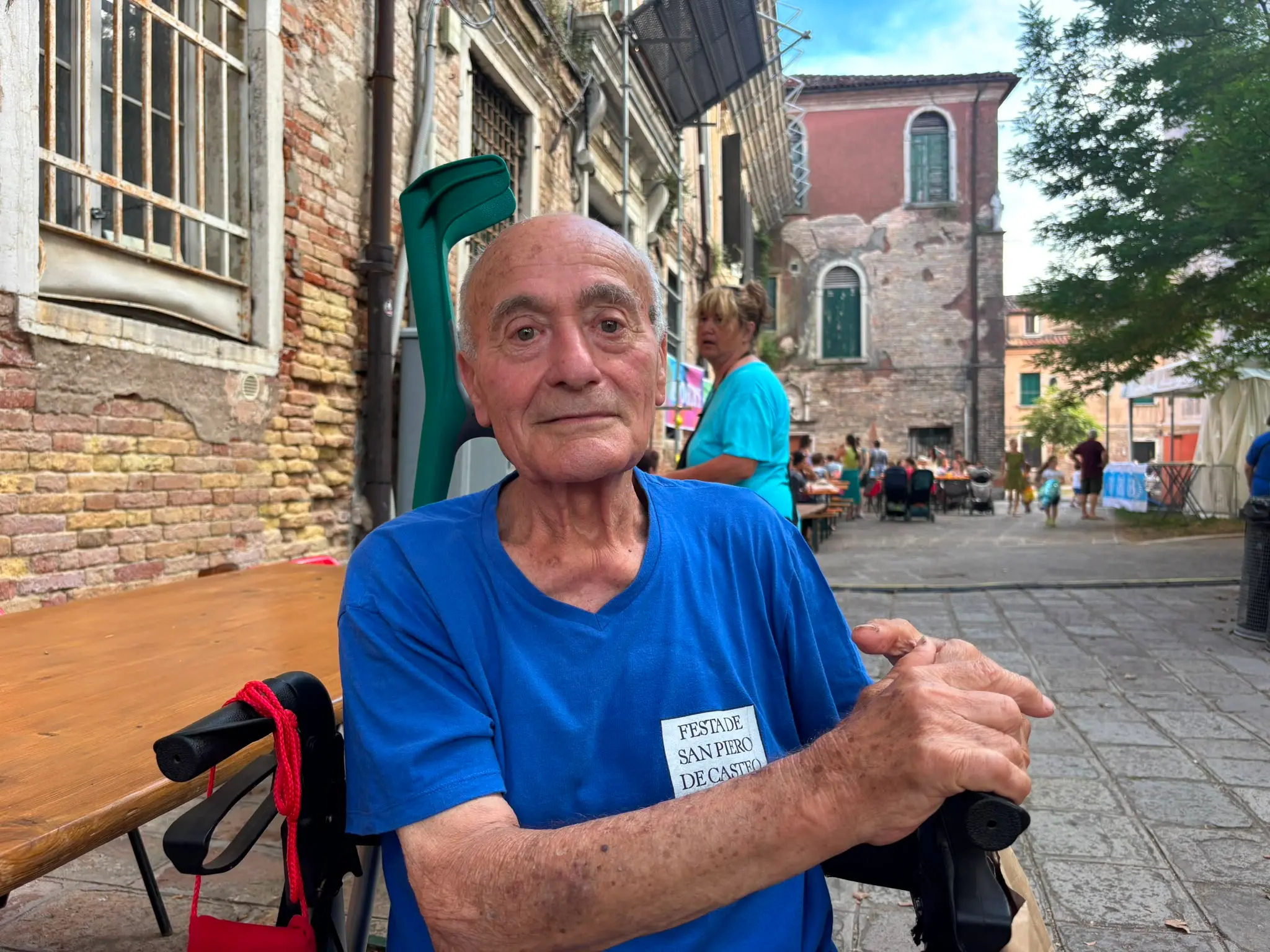 Bruno Tommasini, il veterano dei volontari della sagra